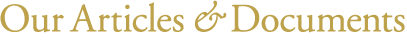 Our Articles & Documents